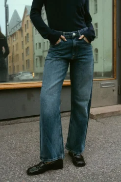 Fashion JEANS TRF BALLOON CURVED LEG TIRO MEDIO Mujer Jeans