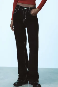 Discount JEANS TRF BALLOON FLOCK Mujer Jeans