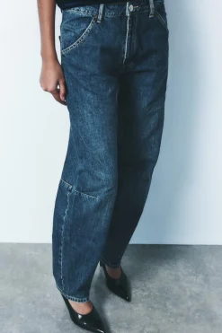 Online JEANS TRF BALLOON TIRO MEDIO Mujer Jeans