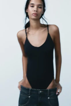 Hot JEANS TRF BALLOON TIRO MEDIO Mujer Jeans