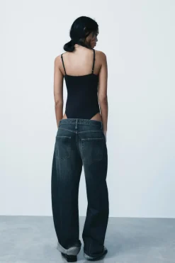 Hot JEANS TRF BALLOON TIRO MEDIO Mujer Jeans