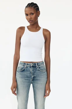 New JEANS TRF CROPPED FLARE TIRO ALTO Mujer Jeans