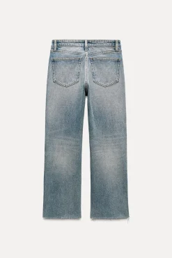 New JEANS TRF CROPPED FLARE TIRO ALTO Mujer Jeans