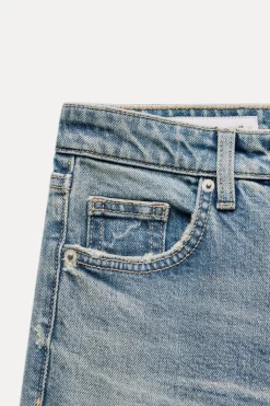 New JEANS TRF CROPPED FLARE TIRO ALTO Mujer Jeans