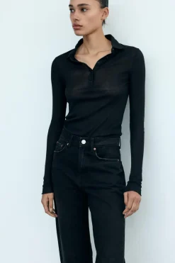 New JEANS TRF MOM FIT TIRO ALTO Mujer Jeans