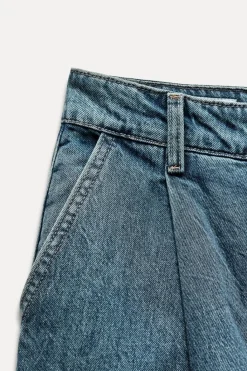 New JEANS TRF PINZAS TIRO ALTO Mujer Jeans