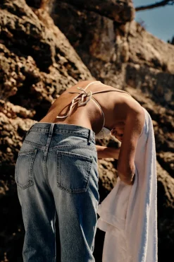 Fashion JEANS TRF RECTOS TIRO ALTO Mujer Jeans