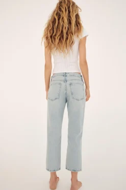 Best JEANS TRF RECTOS TIRO BAJO CROPPED Mujer Jeans