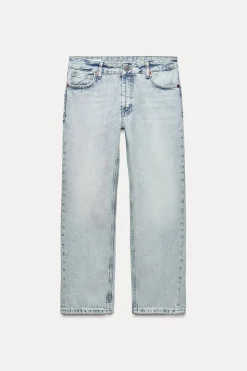 Best JEANS TRF RECTOS TIRO BAJO CROPPED Mujer Jeans