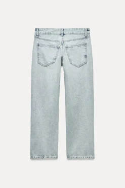 Best JEANS TRF RECTOS TIRO BAJO CROPPED Mujer Jeans