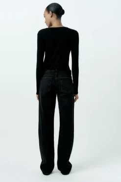 Online JEANS TRF RECTOS TIRO BAJO Mujer Jeans