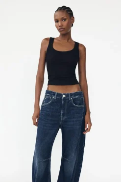 Hot JEANS TRF RELAXED BALLOON TIRO MEDIO Mujer Jeans