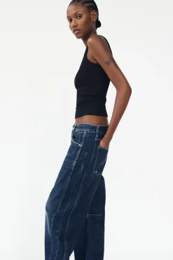 Hot JEANS TRF RELAXED BALLOON TIRO MEDIO Mujer Jeans