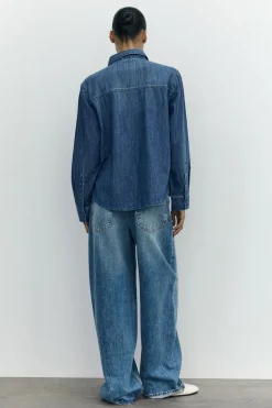 Best JEANS TRF RELAXED OVERSIZE TIRO MEDIO Mujer Jeans