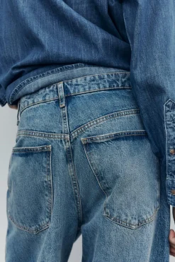 Best JEANS TRF RELAXED OVERSIZE TIRO MEDIO Mujer Jeans