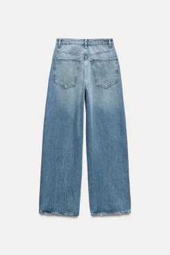 Best JEANS TRF RELAXED OVERSIZE TIRO MEDIO Mujer Jeans