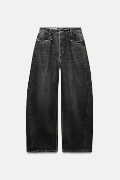 Sale JEANS TRF RELAXED PINZAS TIRO ALTO Mujer Jeans