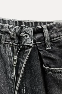 Sale JEANS TRF RELAXED PINZAS TIRO ALTO Mujer Jeans