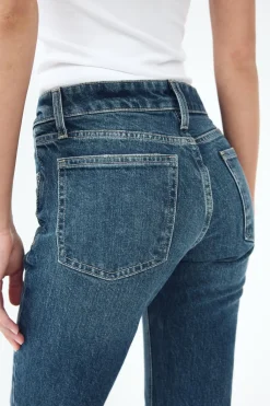 New JEANS TRF SLIM CROPPED FLARE TIRO MEDIO Mujer Jeans
