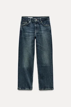 New JEANS TRF SLIM CROPPED FLARE TIRO MEDIO Mujer Jeans
