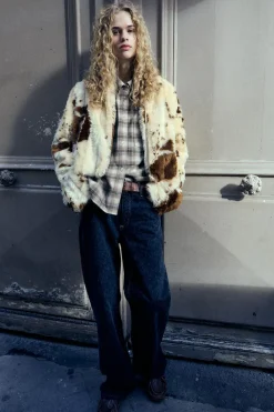 Fashion JEANS TRF SLOUCHY WIDE LEG TIRO MEDIO Mujer Jeans