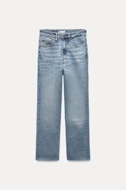 Clearance JEANS TRF STOVE PIPE TIRO ALTO Mujer Jeans