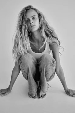 Best JEANS TRF WIDE LEG ROTOS TIRO ALTO Mujer Jeans