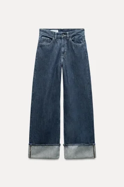 Online JEANS TRF WIDE LEG TIRO ALTO Mujer Jeans