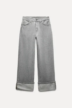 Discount JEANS TRF WIDE LEG TIRO ALTO TRABILLA Mujer Jeans