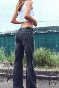 Best JEANS TRF WIDE LEG TIRO BAJO Mujer Jeans