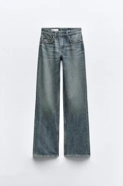 New JEANS TRF WIDE LEG TIRO MEDIO FULL LENGTH Mujer Jeans