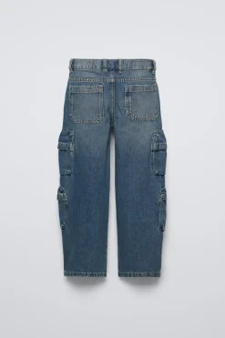 Niños ZARA 6 - 14 Años·Jeans<JEANS WIDE FIT CARGO