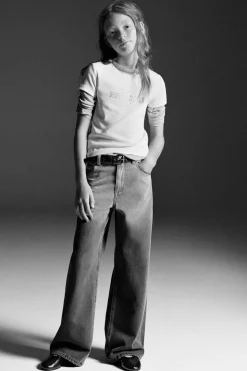Niños ZARA 6 - 14 Años·Pantalones|6 - 14 Años·Jeans<JEANS WIDE LEG
