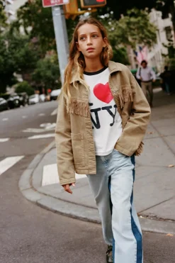 Niños ZARA 6 - 14 Años·Jeans<JEANS WIDE LEG BANDA LATERAL