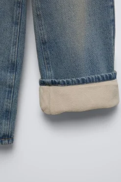 Niños ZARA 6 - 14 Años·Jeans<JEANS WIDE LEG FORRADO