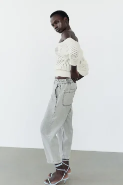 Fashion JEANS Z1975 CARROT FIT TIRO ALTO Mujer Jeans