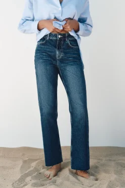 Best JEANS Z1975 DENIM RECTOS TIRO ALTO Mujer Jeans|Pantalones