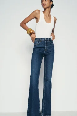 Discount JEANS Z1975 FLARE TIRO ALTO Mujer Jeans