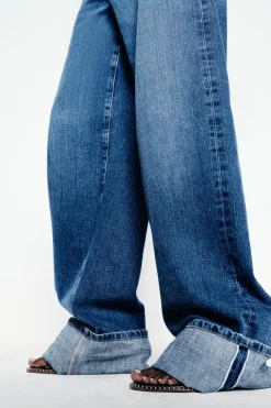 Discount JEANS Z1975 SELVEDGE LOOSE WIDE LEG TIRO MEDIO Mujer Jeans