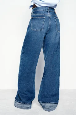 Discount JEANS Z1975 SELVEDGE LOOSE WIDE LEG TIRO MEDIO Mujer Jeans