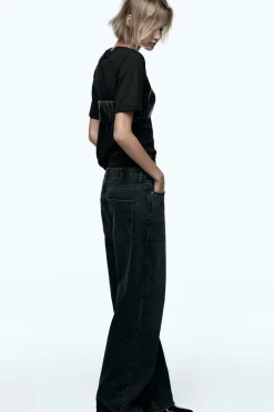 Hot JEANS Z1975 STRAIGHT TIRO ALTO FULL LENGTH Mujer Jeans