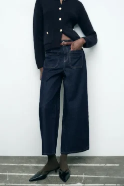 New JEANS Z1975 WIDE LEG CROPPED TIRO ALTO Mujer Jeans