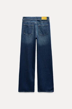 Hot JEANS Z1975 WIDE LEG TIRO ALTO CINTURÓN Mujer Jeans