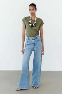 Sale JEANS Z1975 WIDE LEG TIRO MEDIO LONG LENGTH Mujer Jeans