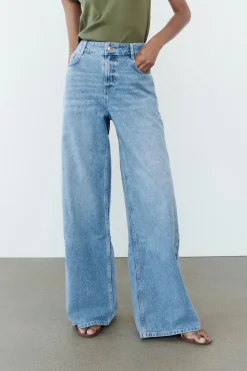 Sale JEANS Z1975 WIDE LEG TIRO MEDIO LONG LENGTH Mujer Jeans