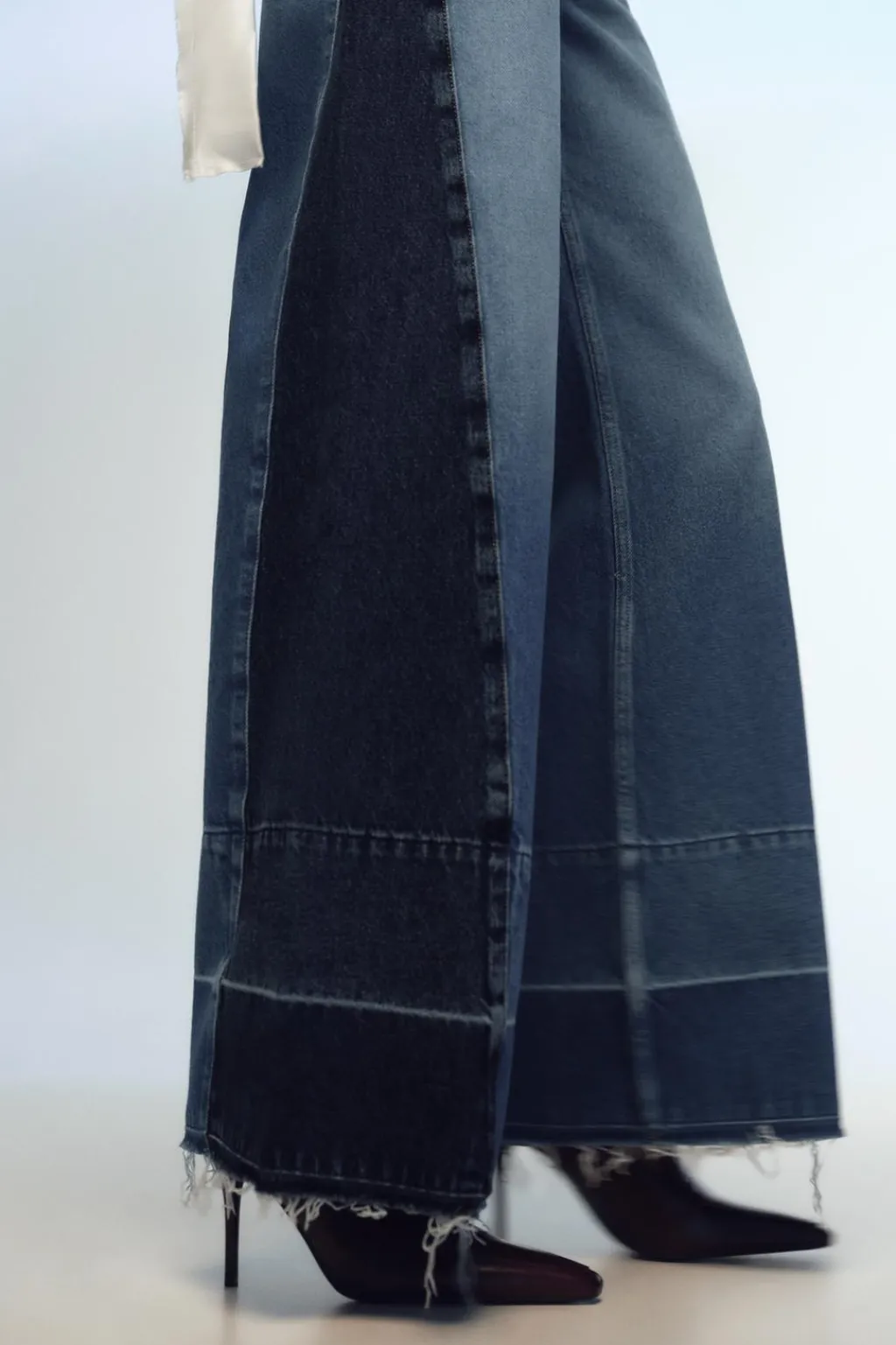 New JEANS Z1975 WIDE LEG TIRO MEDIO COMBINADO Mujer Jeans