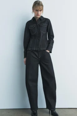 Sale JEANS ZW COLLECTION BALLOON TIRO MEDIO Mujer Jeans