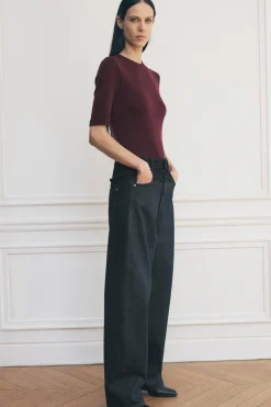 New JEANS ZW COLLECTION BARREL TIRO MEDIO Mujer Jeans