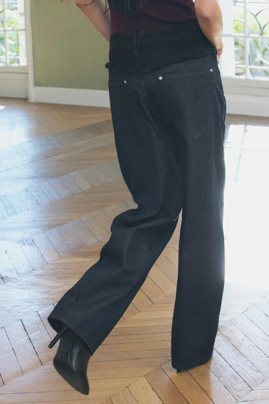 New JEANS ZW COLLECTION BARREL TIRO MEDIO Mujer Jeans