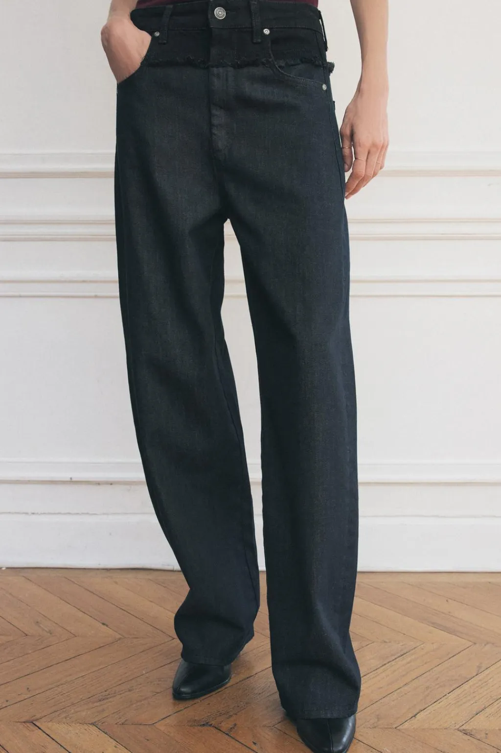 New JEANS ZW COLLECTION BARREL TIRO MEDIO Mujer Jeans